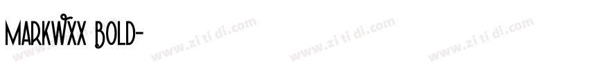 MarkWXX Bold字体转换